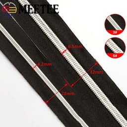 image-10Meters 3# 5# Nylon Zipper Tape with Zip Puller Sliders Bag Clothes Jacket Garment Repair Kits DIY Sewing Tailoring Accessories