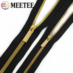 image-10Meters 3# 5# Nylon Zipper Tape with Zip Puller Sliders Bag Clothes Jacket Garment Repair Kits DIY Sewing Tailoring Accessories