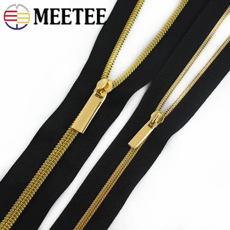 image-10Meters 3# 5# Nylon Zipper Tape with Zip Puller Sliders Bag Clothes Jacket Garment Repair Kits DIY Sewing Tailoring Accessories