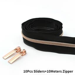 image-10Meters 3# 5# Nylon Zipper Tape with Zip Puller Sliders Bag Clothes Jacket Garment Repair Kits DIY Sewing Tailoring Accessories