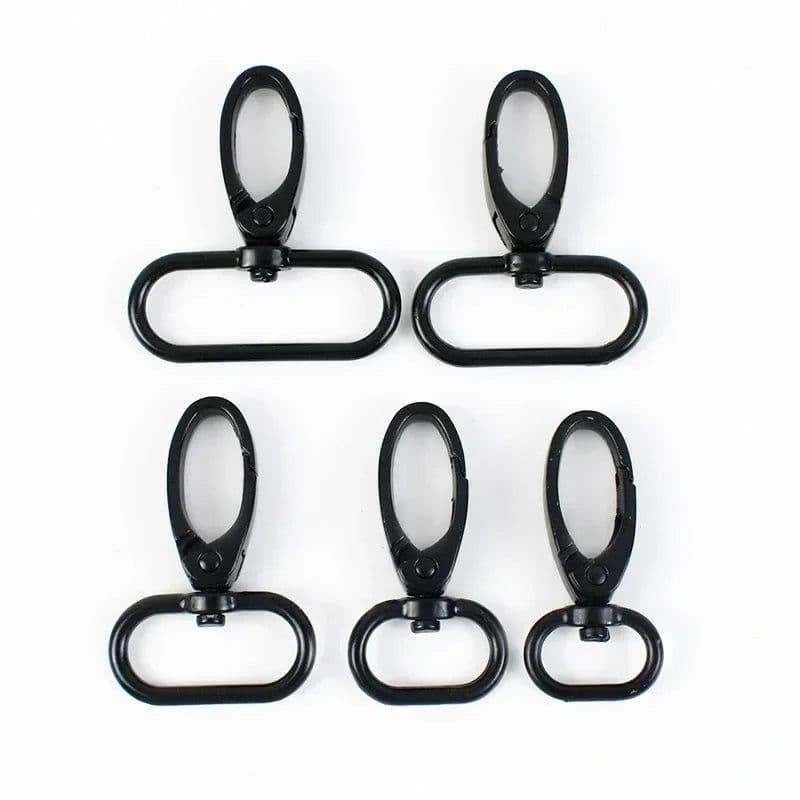 image-50pcs Metal Strap Buckles Lobster Clasp Bag Webbing Snap Hooks Handbag Hangers DIY KeyChain Leather Part Accessories