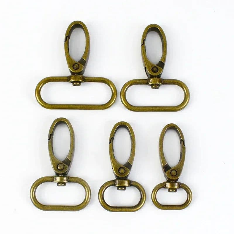 image-50pcs Metal Strap Buckles Lobster Clasp Bag Webbing Snap Hooks Handbag Hangers DIY KeyChain Leather Part Accessories