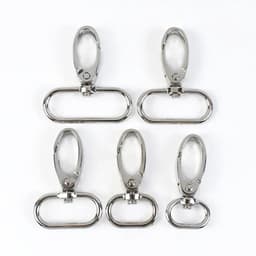 image-50pcs Metal Strap Buckles Lobster Clasp Bag Webbing Snap Hooks Handbag Hangers DIY KeyChain Leather Part Accessories