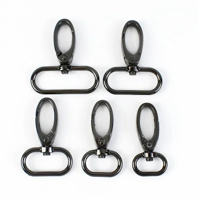 image-50pcs Metal Strap Buckles Lobster Clasp Bag Webbing Snap Hooks Handbag Hangers DIY KeyChain Leather Part Accessories