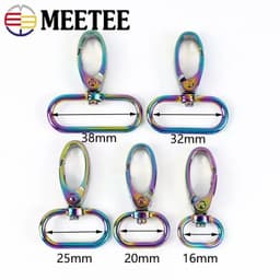 image-50pcs Metal Strap Buckles Lobster Clasp Bag Webbing Snap Hooks Handbag Hangers DIY KeyChain Leather Part Accessories