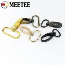 image-50pcs Metal Strap Buckles Lobster Clasp Bag Webbing Snap Hooks Handbag Hangers DIY KeyChain Leather Part Accessories