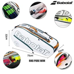 image-PURE WIM BABOLAT Tennis Bag 2022 6R 12R Women Men Badminton Squash Padel Beach Tennis Racket Backpack Tennis Shoes Storage Bags