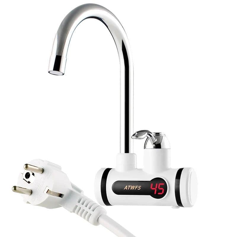 image-ATWFS Electric Kitchen Water Heater Tap Instant Hot Water Faucet Heater Cold Heating Faucet Tankless Instantaneous Water Heater