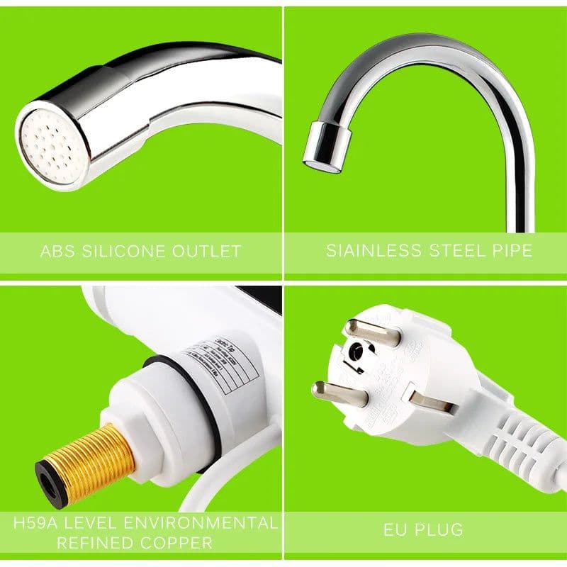 image-ATWFS Electric Kitchen Water Heater Tap Instant Hot Water Faucet Heater Cold Heating Faucet Tankless Instantaneous Water Heater