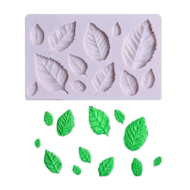 image-Tree Maple Leaf Mold Silicone Fondant Cake Decorating Tools Chocolate Baking Mould 3D Sugarcraft Resin Clay Homemade Bakeware