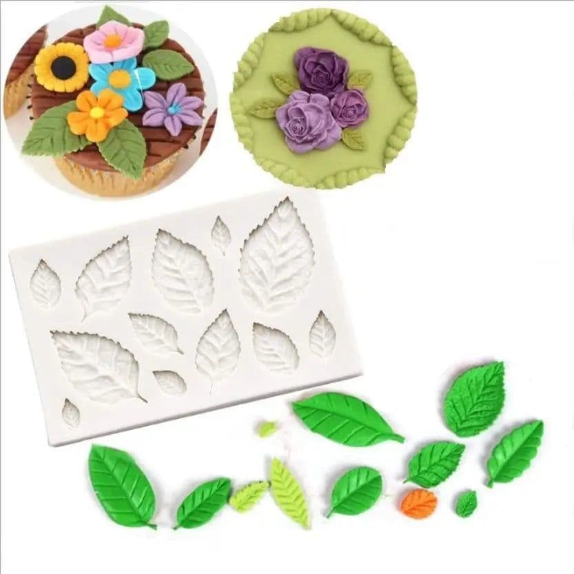 image-Tree Maple Leaf Mold Silicone Fondant Cake Decorating Tools Chocolate Baking Mould 3D Sugarcraft Resin Clay Homemade Bakeware