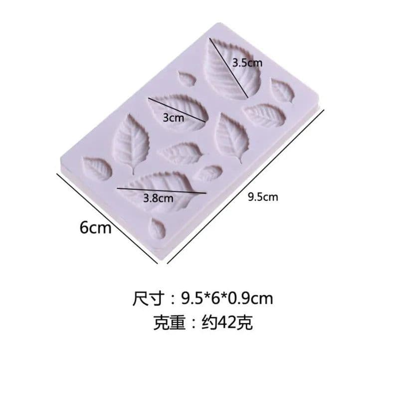 image-Tree Maple Leaf Mold Silicone Fondant Cake Decorating Tools Chocolate Baking Mould 3D Sugarcraft Resin Clay Homemade Bakeware