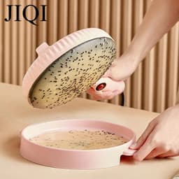 image-Mini Automatic Electric Crepe Maker Spring Cake Pie Cooker Non-stick Pizza Griddle Pancake Pan Pot Baking Grill Cooking Plate EU