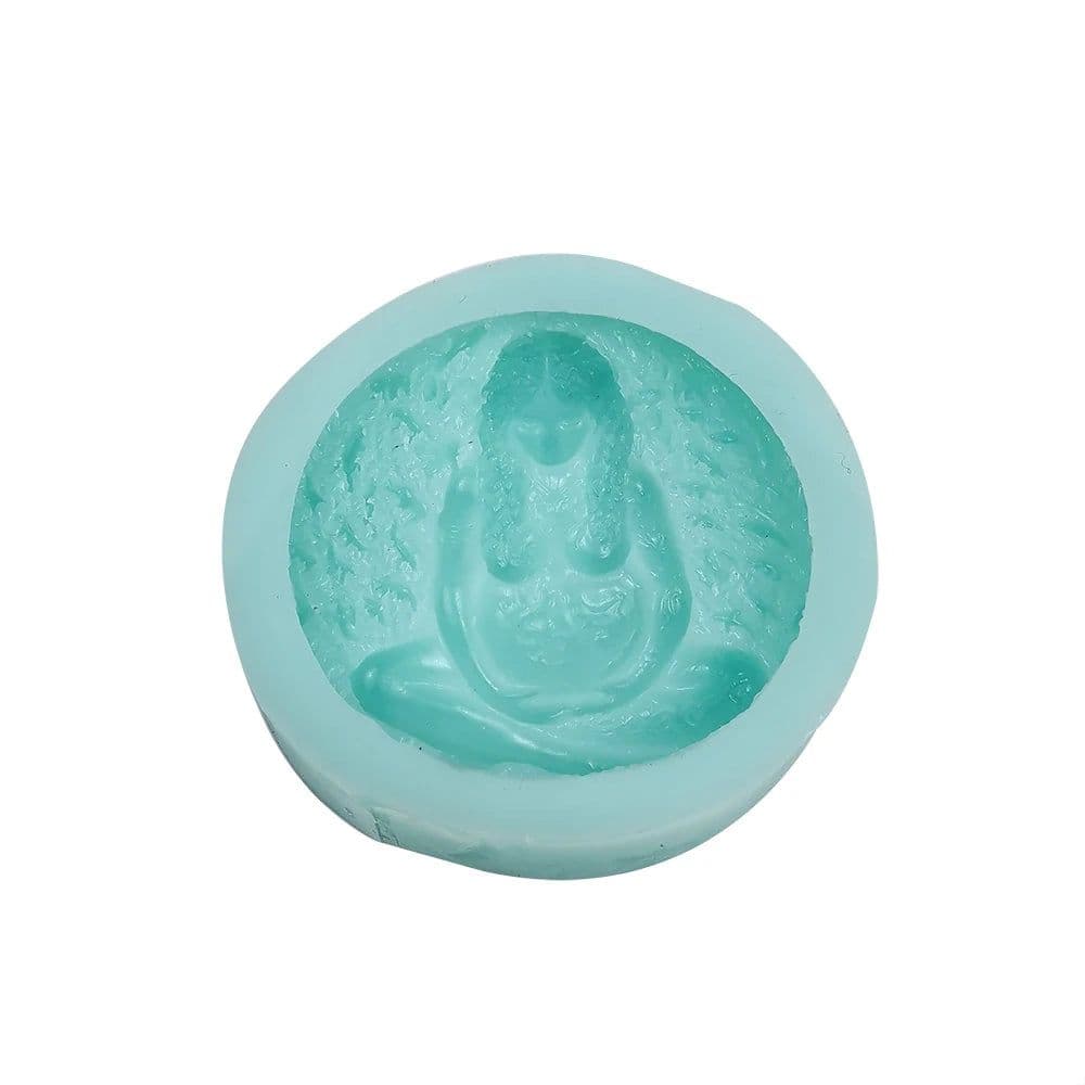 image-Handmade Earth Mama Goddess Statue Resin Mold Mom Earth Statue Gift Resin Silicone Molds DIY Room Ornaments Ceremony Decoration