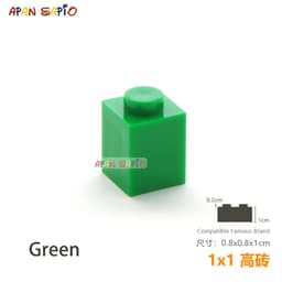 image-50pcs/lot DIY Blocks Building Bricks Thick 1X1 Educational Assemblage Construction Toys for Children Size Compatible With Brand