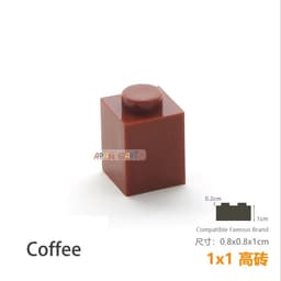 image-50pcs/lot DIY Blocks Building Bricks Thick 1X1 Educational Assemblage Construction Toys for Children Size Compatible With Brand