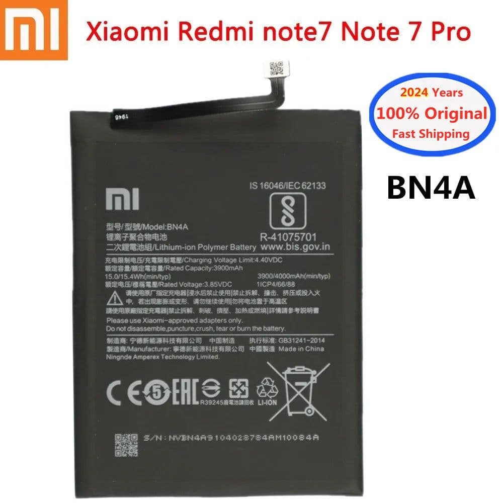 image-2024 years BN4A Original Battery For Xiaomi Redmi Note7 Note 7 Pro M1901F7C 4000mAh Phone Battery Bateria Fast Shipping + Tools