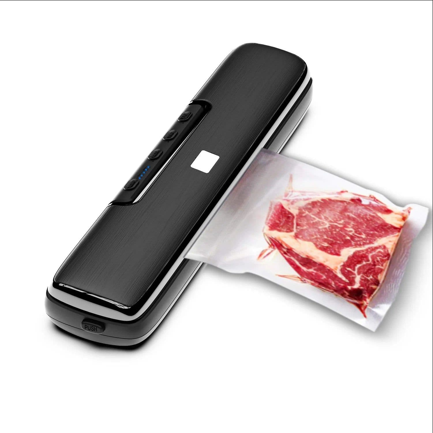 image-220V Electric Vacuum Sealer Packaging Machine with Free 15pcs Vacuum Bags Machine Household Black Food Vacuum Sealer