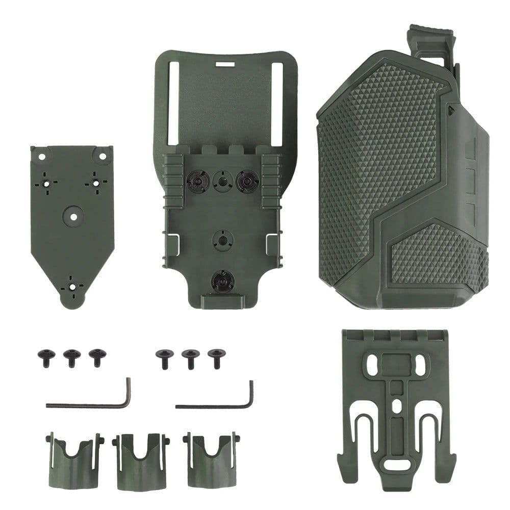 image-Tactical Surefir X300U Flashlight Universal Pistol Holster Lightweight-Bearing QLS Holsters for Military Airsoft SIG Glock 17 19