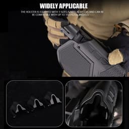 image-Tactical Surefir X300U Flashlight Universal Pistol Holster Lightweight-Bearing QLS Holsters for Military Airsoft SIG Glock 17 19