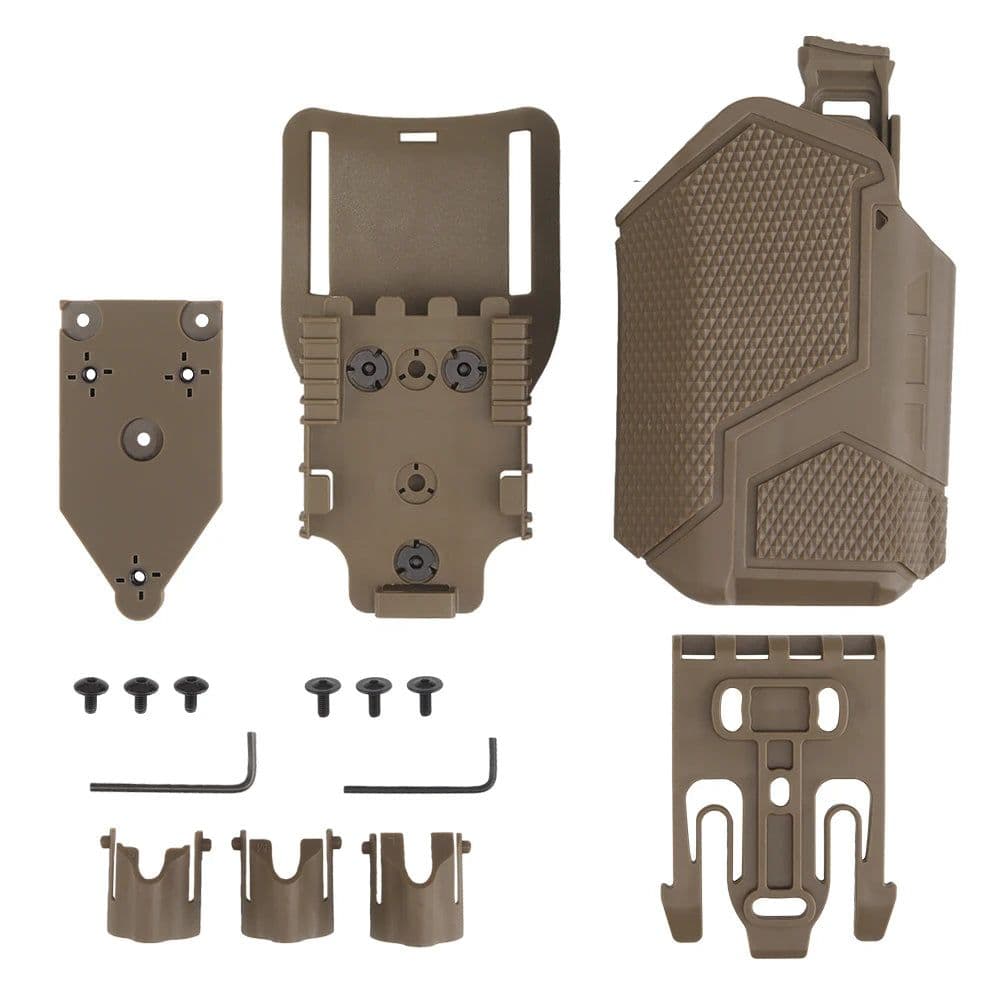image-Tactical Surefir X300U Flashlight Universal Pistol Holster Lightweight-Bearing QLS Holsters for Military Airsoft SIG Glock 17 19