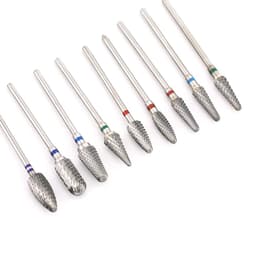 image-66 Types Tungsten Blue Rainbow Carbide Nail Drill Bit Electric Nail Mills Cutter for Manicure Machine Nail Files Accessories