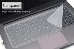 image-Universal Laptop Cover Keyboard Skin Dustproof Waterproof Soft Silicone Protector Generic for Macbook 12-14 Inch and 15-17 Inch