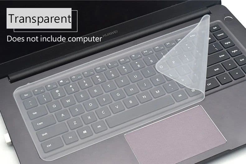 image-Universal Laptop Cover Keyboard Skin Dustproof Waterproof Soft Silicone Protector Generic for Macbook 12-14 Inch and 15-17 Inch