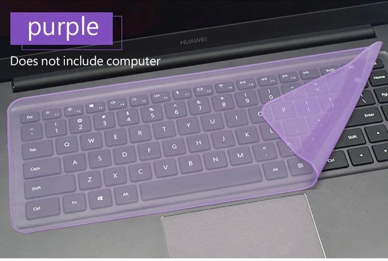 image-Universal Laptop Cover Keyboard Skin Dustproof Waterproof Soft Silicone Protector Generic for Macbook 12-14 Inch and 15-17 Inch