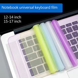image-Universal Laptop Cover Keyboard Skin Dustproof Waterproof Soft Silicone Protector Generic for Macbook 12-14 Inch and 15-17 Inch