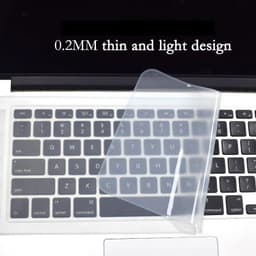 image-Universal Laptop Cover Keyboard Skin Dustproof Waterproof Soft Silicone Protector Generic for Macbook 12-14 Inch and 15-17 Inch