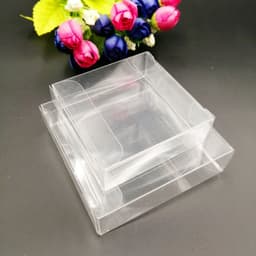 image-100pcs ABB Transparent Clear PVC Gift Box Packaging Christmas Wedding Plastic Box for Jewelry Storage Boxs Candy Small Gift Boxs