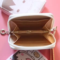 image-Cute Winnie the Pooh Unisex Short Wallet PU Leather Short Wallet Disney Cute Small Purse Bag Mini Handbag Gifts