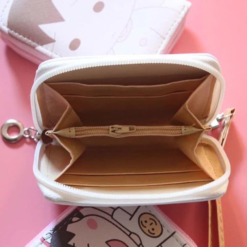 image-Cute Winnie the Pooh Unisex Short Wallet PU Leather Short Wallet Disney Cute Small Purse Bag Mini Handbag Gifts