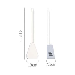 image-Golf Silicone Toilet Brushes With Holder Set Long Handled Toilet Cleaning Brush Black Modern Hygienic Bathroom Accessories