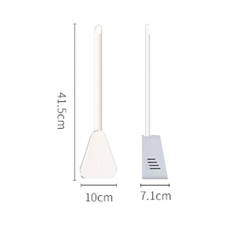 image-Golf Silicone Toilet Brushes With Holder Set Long Handled Toilet Cleaning Brush Black Modern Hygienic Bathroom Accessories