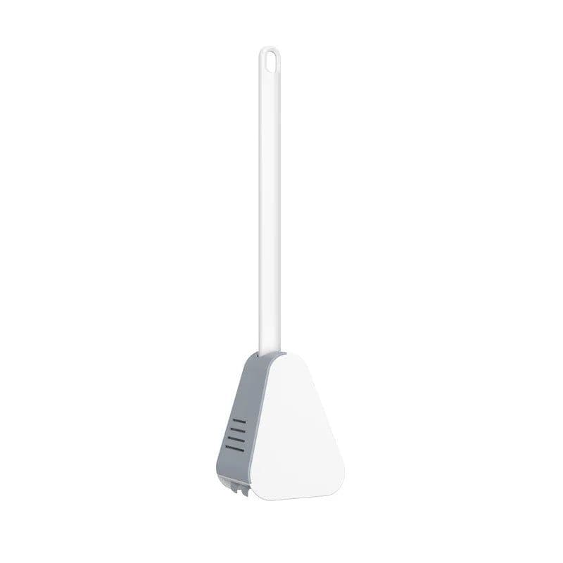image-Golf Silicone Toilet Brushes With Holder Set Long Handled Toilet Cleaning Brush Black Modern Hygienic Bathroom Accessories