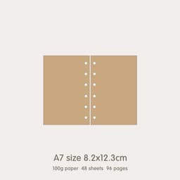 image-High Quality Ring Binder Notebook A5 Personal A6 A7 A8 Size Insert Refills Loose Leaf Spiral Diary Planner Inner Core 100g Paper