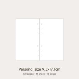 image-High Quality Ring Binder Notebook A5 Personal A6 A7 A8 Size Insert Refills Loose Leaf Spiral Diary Planner Inner Core 100g Paper