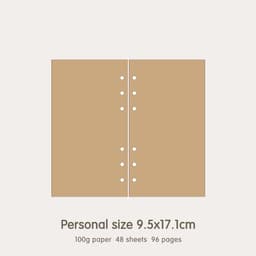 image-High Quality Ring Binder Notebook A5 Personal A6 A7 A8 Size Insert Refills Loose Leaf Spiral Diary Planner Inner Core 100g Paper