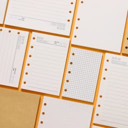 image-High Quality Ring Binder Notebook A5 Personal A6 A7 A8 Size Insert Refills Loose Leaf Spiral Diary Planner Inner Core 100g Paper