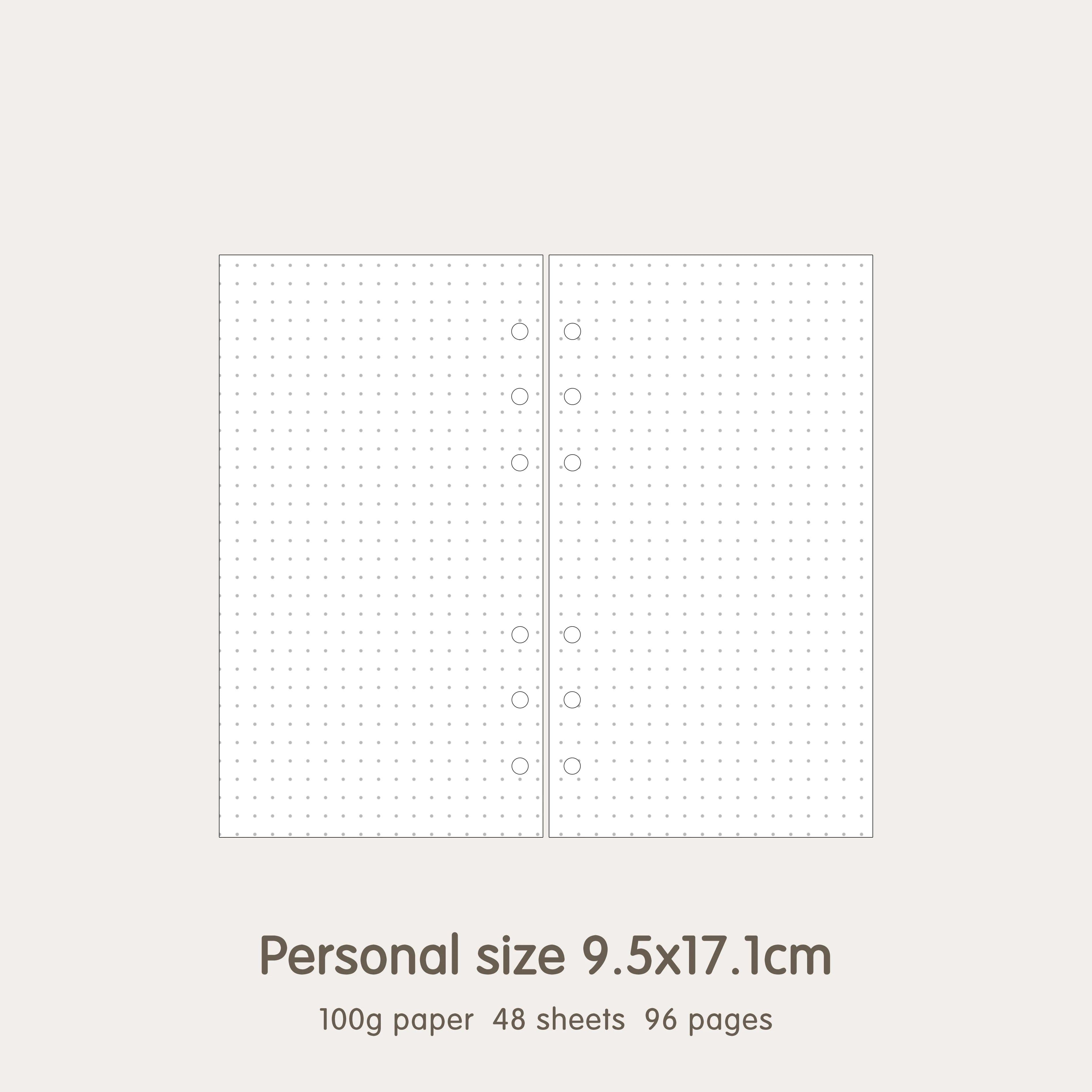 image-High Quality Ring Binder Notebook A5 Personal A6 A7 A8 Size Insert Refills Loose Leaf Spiral Diary Planner Inner Core 100g Paper