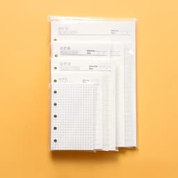 image-High Quality Ring Binder Notebook A5 Personal A6 A7 A8 Size Insert Refills Loose Leaf Spiral Diary Planner Inner Core 100g Paper