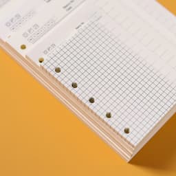 image-High Quality Ring Binder Notebook A5 Personal A6 A7 A8 Size Insert Refills Loose Leaf Spiral Diary Planner Inner Core 100g Paper