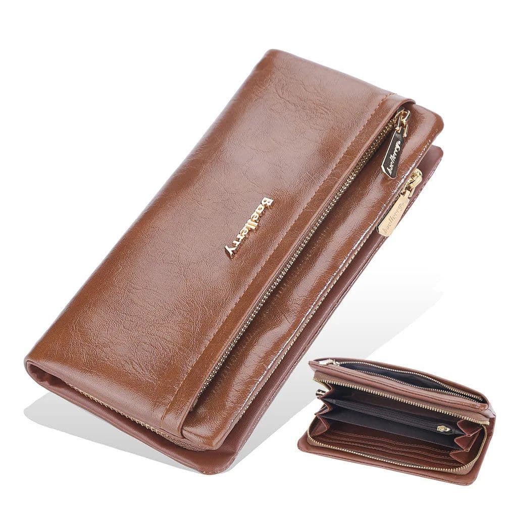 image-Baellerry 2024 Long Women Wallets Bag Phone Pocket Name Engraved Brand Female Wallet Zipper Card Holder Women's Purse For Girls