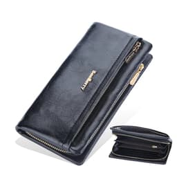 image-Baellerry 2024 Long Women Wallets Bag Phone Pocket Name Engraved Brand Female Wallet Zipper Card Holder Women's Purse For Girls