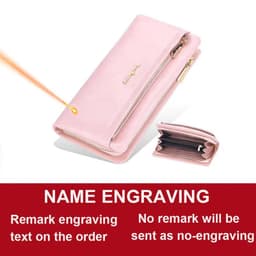 image-Baellerry 2024 Long Women Wallets Bag Phone Pocket Name Engraved Brand Female Wallet Zipper Card Holder Women's Purse For Girls