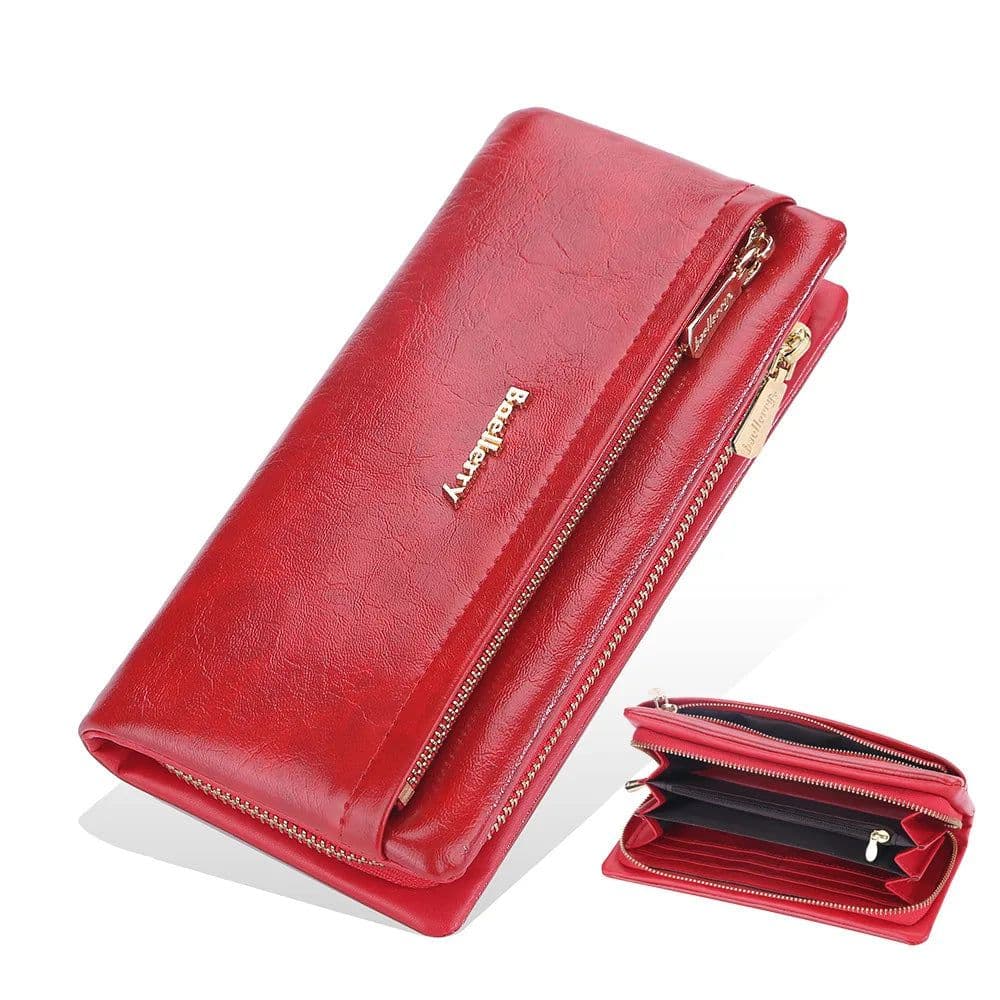 image-Baellerry 2024 Long Women Wallets Bag Phone Pocket Name Engraved Brand Female Wallet Zipper Card Holder Women's Purse For Girls