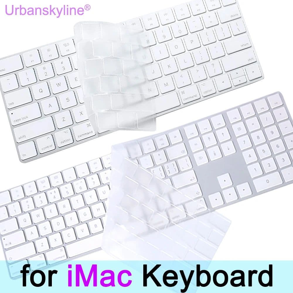 image-Keyboard Cover for iMac Magic A1644 A1843 A1314 A1243 A2449 A2450 A2520 Bluetooth Silicone Protector Skin Case G6 for Apple