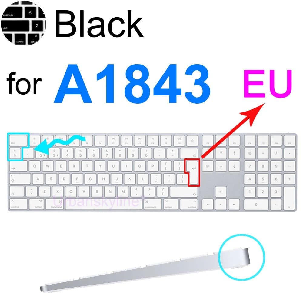 image-Keyboard Cover for iMac Magic A1644 A1843 A1314 A1243 A2449 A2450 A2520 Bluetooth Silicone Protector Skin Case G6 for Apple
